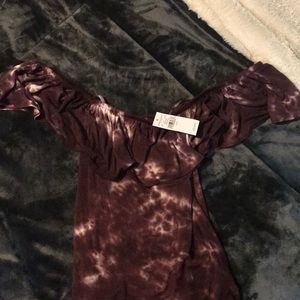 Off shoulder one piece